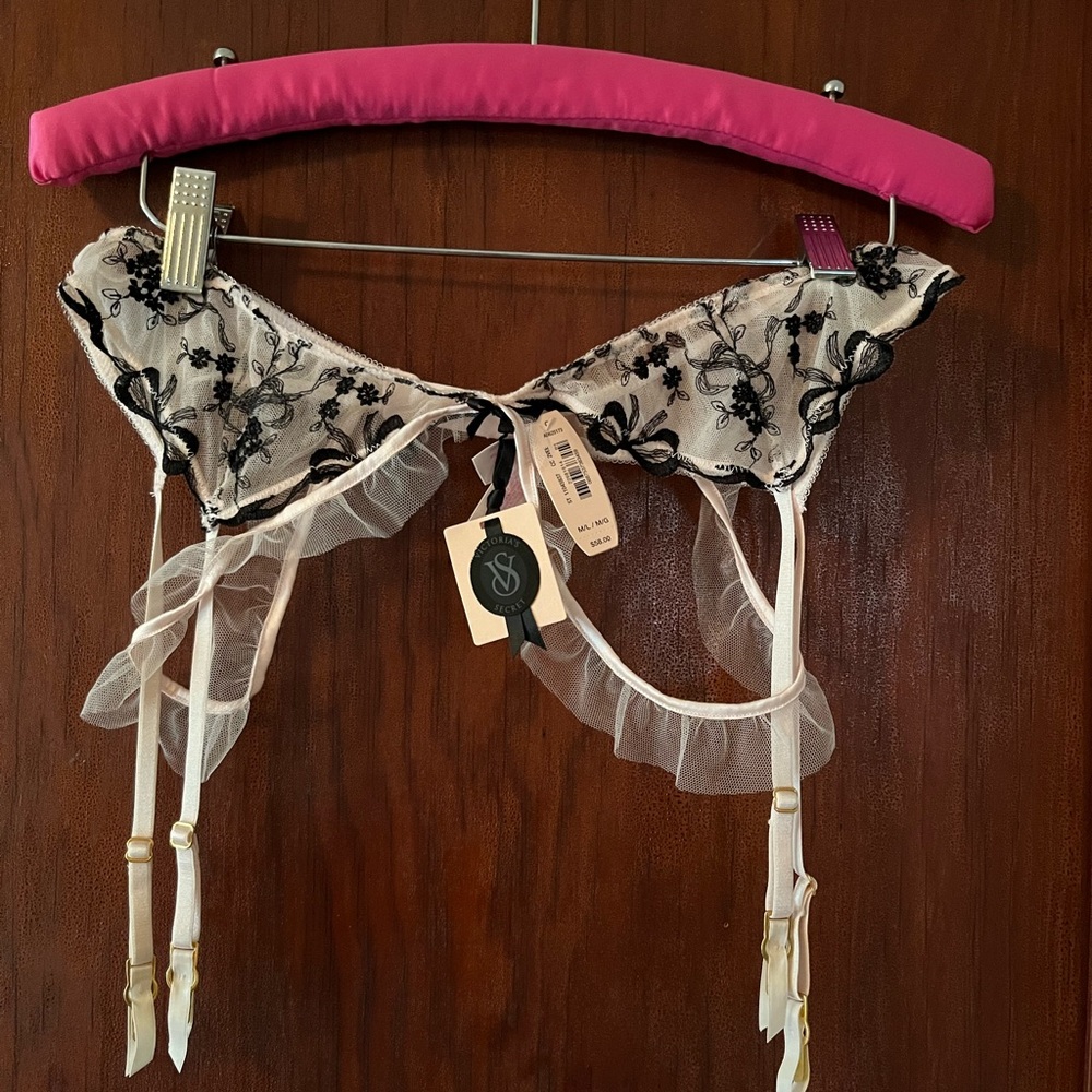 Victoria’s Secret lace garter belt